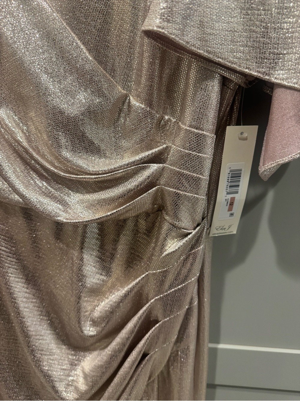 Shimmering Gold Evening Gown - Picture 2 of 10